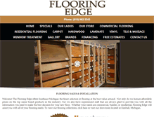 Tablet Screenshot of flooringedge.com